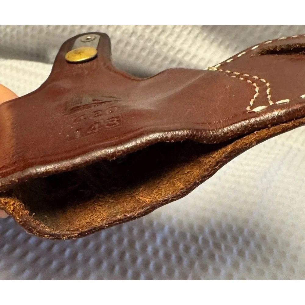 Triple K 420 Secret Agent Holster RH 420-5 S&W 945 Brown Leather Snap
